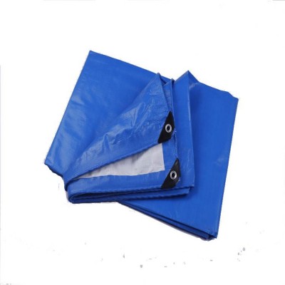 China Factory PE Woven tarpaulin 150gsm double color waterproof PE tarpaulin